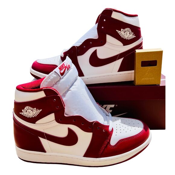Nike Air Jordan 1 Retro High OG Artisanal Team Red White DZ5485-160 Men's Size 1 - Picture 6 of 15